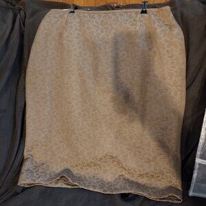 Tan Skirt Suit